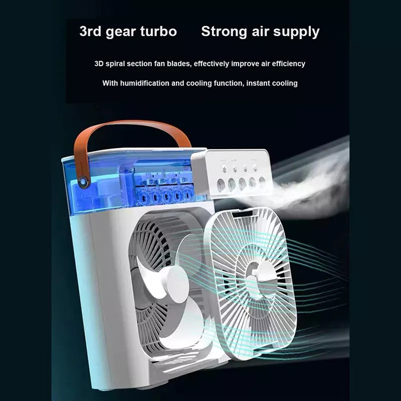 3 In 1 Air Humidifier Cooling USB Fan Mister