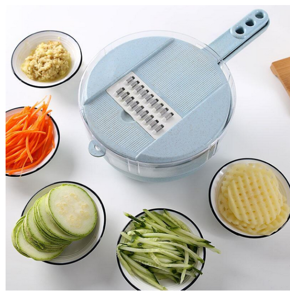 8 In 1 Mandolin Kitchen Slicer With Strainer