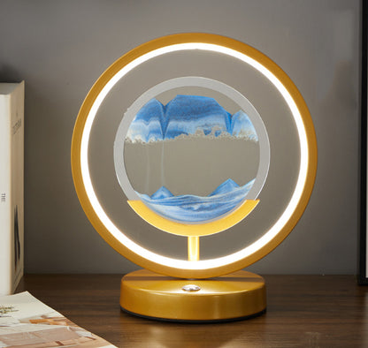 New Contemporary Symmetrical Quicksand Art Table Lamp