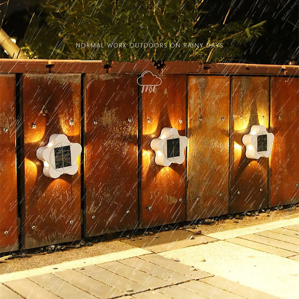 Fashion Personality Pentagram Solar Wall Lamp