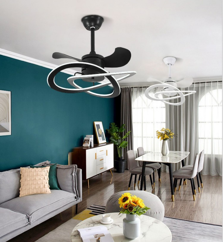 Variable Frequency Ceiling Fan Lamp In Bedroom