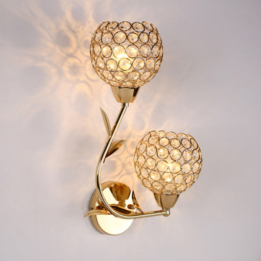 European Modern Crystal Wall Lamp Dimmable