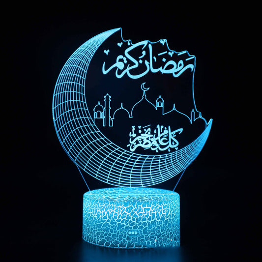 3d Colorful LED Gift Light Touch Remote Control Desk Lamp