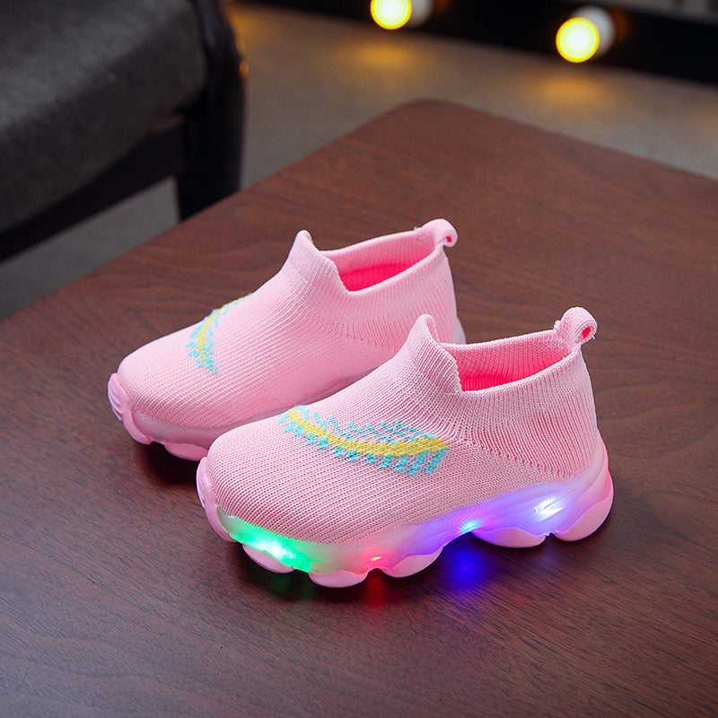 Sensor Light Led Light Socks Shoes Boys And Girls Light Shoes