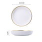 Luxury White Ceramic Stoneware Dinnerware Set