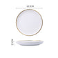 Luxury White Ceramic Stoneware Dinnerware Set