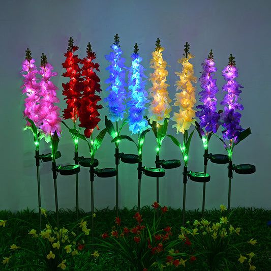 Solar Light LED Violet Lawn Light Outdoor Waterproof Garden Courtyard Park Path Corridor Lawn Decorative Lighting