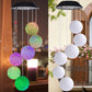 Outdoor Bulb Color-Changing Wind Chime Chandelier Luminous Solar