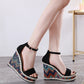 Slope Heel Sandals Women Korean Summer New Muffin Shoes