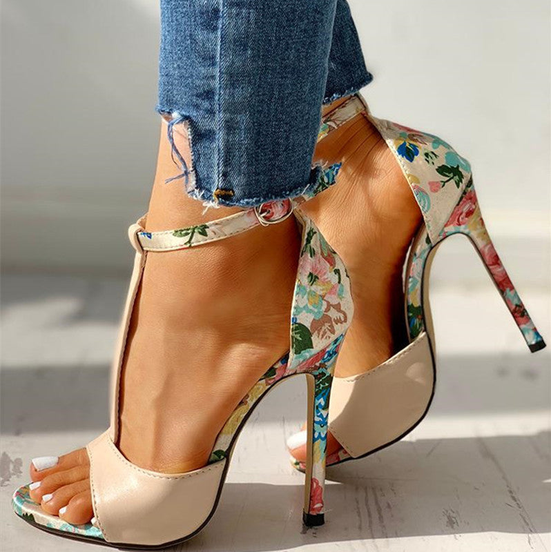 Super high heel plus size women high heel sandals