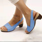 Ankle Strap Sandals Summer Low Heel Peep Toe Shoes Women