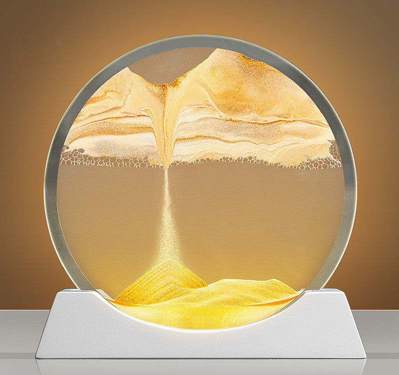 New Quicksand Modern Abstract Rotary Desktop Lamp