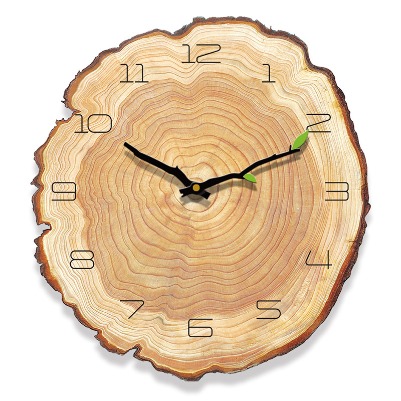 Vintage Retro Oak Wood Wall Clock