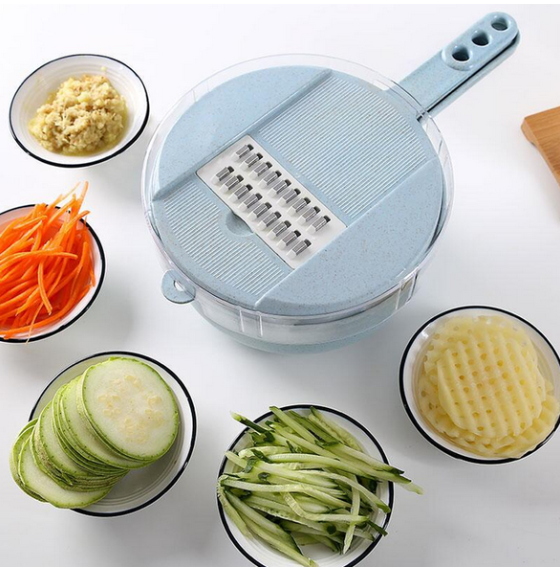 8 In 1 Mandolin Kitchen Slicer With Strainer