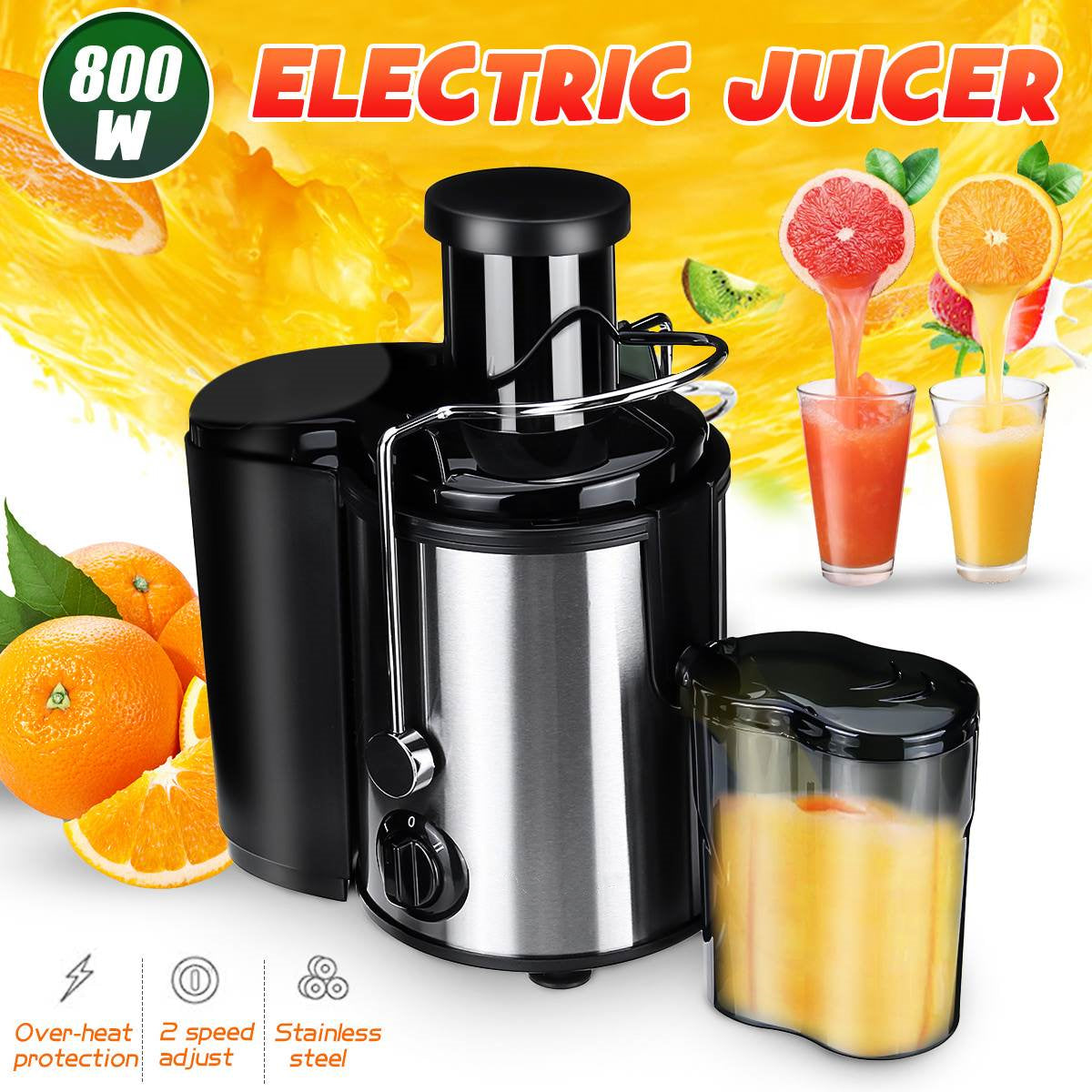 800W High Output Electric juicer