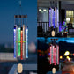 Solar wind chimes outdoor patio lamp