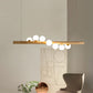 Chandelier Solid Wood Modern Minimalist Log