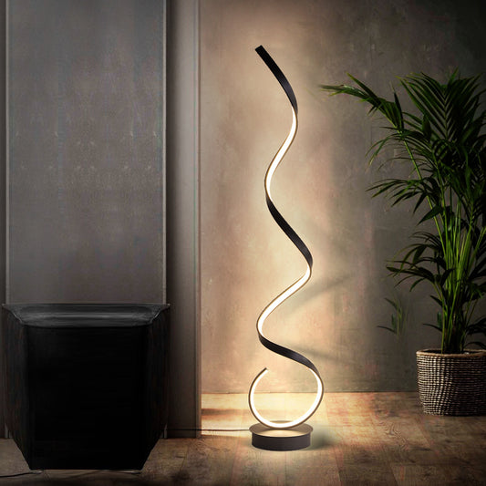 Living Room Sofa Simple Spiral Line Wave Floor Lamp