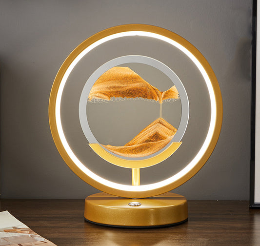 New Contemporary Symmetrical Quicksand Art Table Lamp