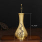 Pure Brass Vase Carving Decoration Mini