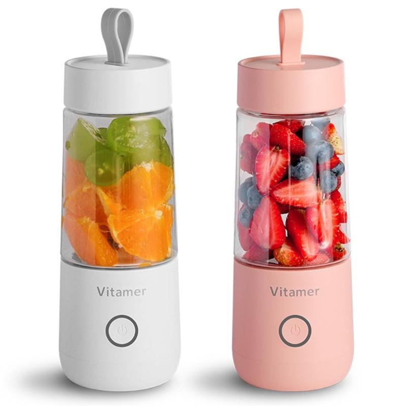 350ml Portable Blender Juicer Electric USB Rechargeable Smoothie Mixer