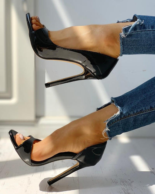 Summer New Super High Heel Round Toe Sexy Sandals Women