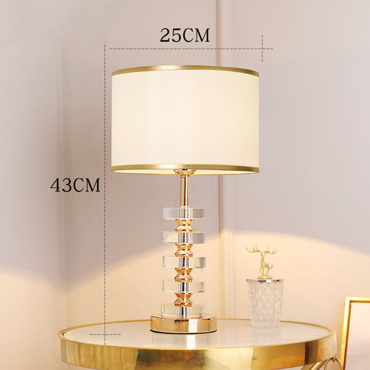 Light Luxury Crystal Table Lamp Postmodern Simple And Warm