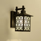 Retro aisle lamp fence outdoor wall lamp at garden gate