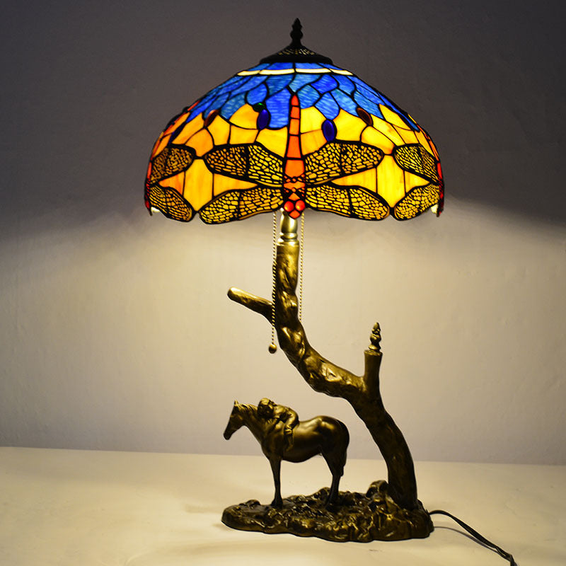 European Vintage Tiffany Table Lamp