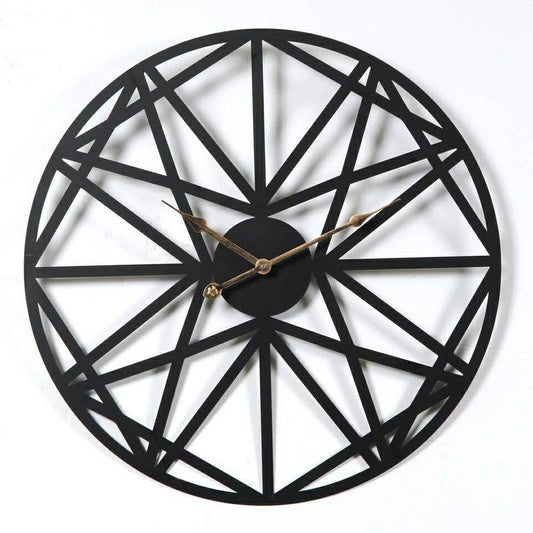 Celtic Cross Wall Clock Round Iron Laser Cut