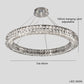 Light Luxury Style Crystal Chandelier Modern Simple Led