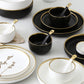 Luxury White Ceramic Stoneware Dinnerware Set