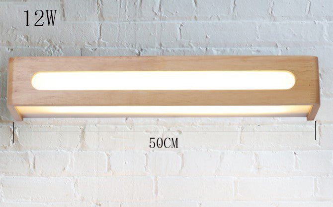 Simple Nordic Stair Aisle Solid Wood Wall Lamp