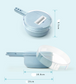 8 In 1 Mandolin Kitchen Slicer With Strainer