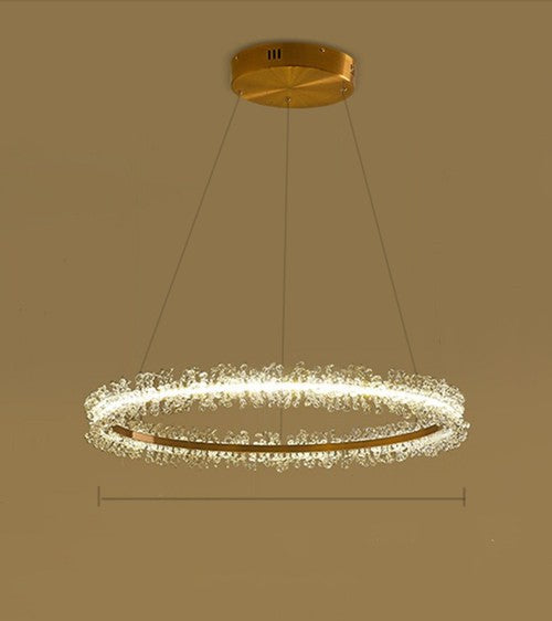 Living Room Crystal Chandelier Modern Style Electroplated Gold Creative