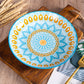 Ceramic Plate Hand-painted Underglaze Color 8 Inch Deep Disc Baking Dish Household Tableware