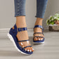 Women Sandals Summmer Buckle Shoes With PVC Transparent Design