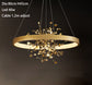 All Copper Living Room Pendant Lamp Modern Luxury Creative Circle Simple