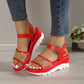 Women Sandals Summmer Buckle Shoes With PVC Transparent Design