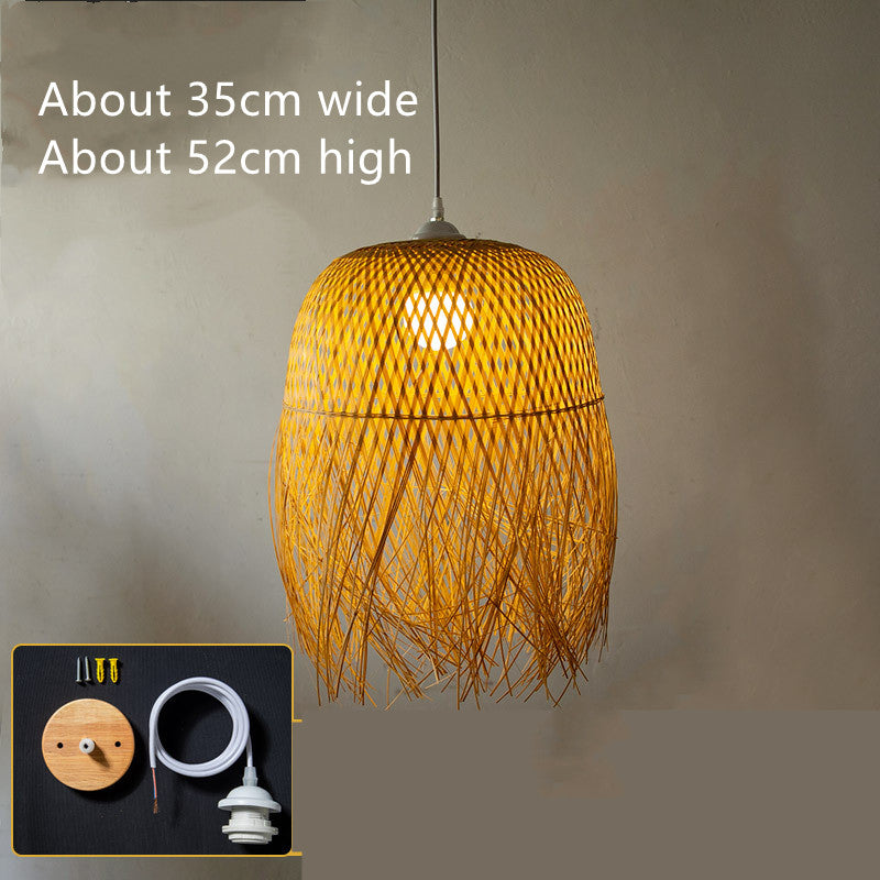 Bamboo Weaving Creative Personality Chinese Bamboo Chandelier