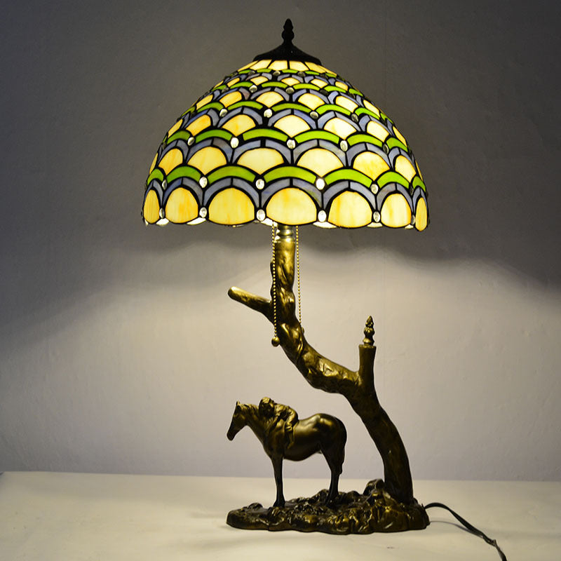 European Vintage Tiffany Table Lamp