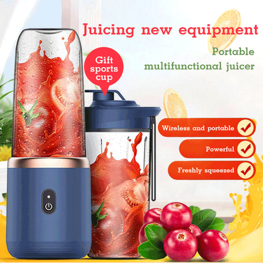 6blade Portable Blender USB Charging Food Mixer Ice Crusher Portable