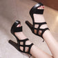 Fashion High-heeled Thick-heeled Platform All-match Platform Sandals Women