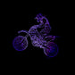 3D Night Light Riding Mountain Motorcycle LED Touch Illusion Light 7 Color Changes