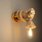 Vintage Ornament Mechanical Hand Wall Lamp