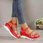 Women Sandals Summmer Buckle Shoes With PVC Transparent Design