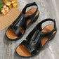 Velcro Ankle Srap Sandals Summer Chunky Heel Roman Shoes Women