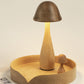 Mushroom Solid Wood Table Lamp Touch Dimming