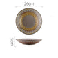 Individuality Stoneware Tableware Japanese Style Retro Plate Set