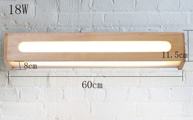 Simple Nordic Stair Aisle Solid Wood Wall Lamp